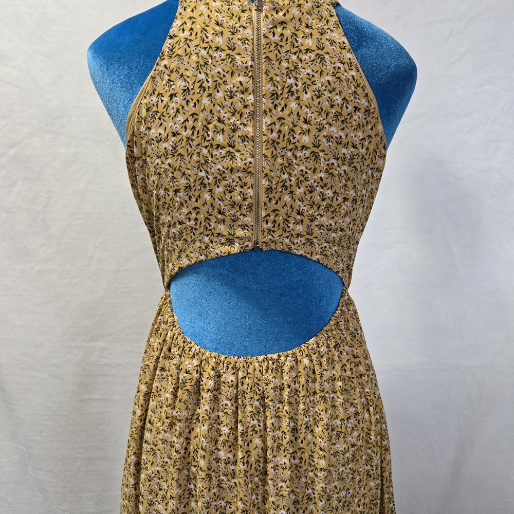 Floral Yellow Maxi Dress - Picture 5 of 5